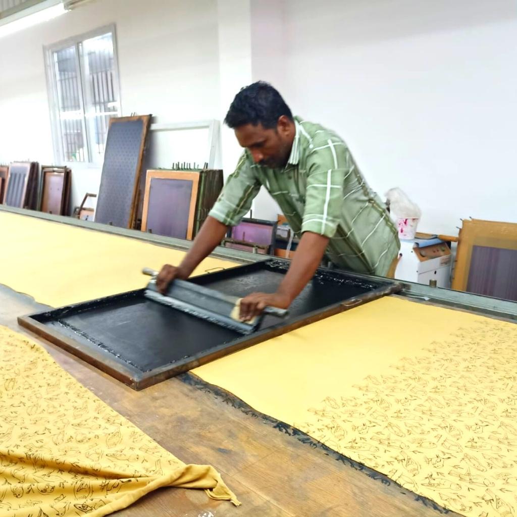 screen printing fabric in india