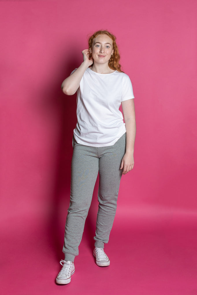 Ribbed Long John Pants - Grey Marle