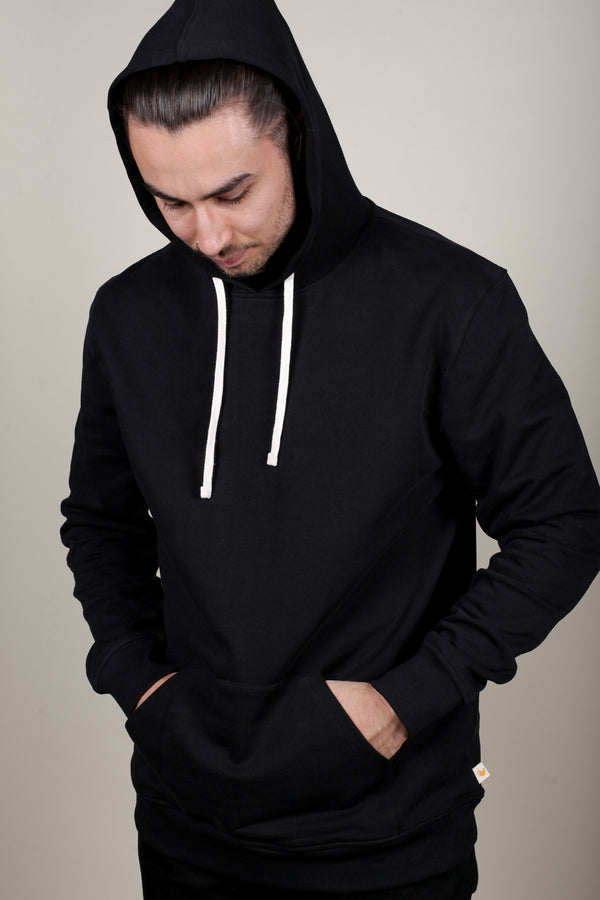 Kūmara Hoodie - Black - Little Yellow Bird